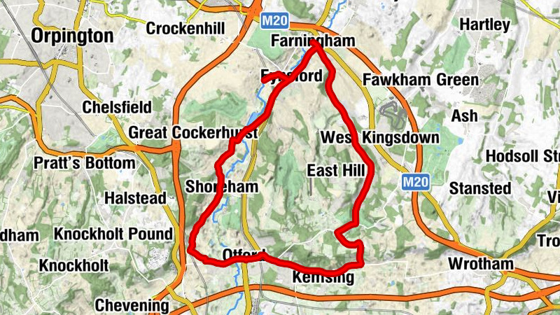 Greenwich - London - St Martin, Eynsford - Farningham