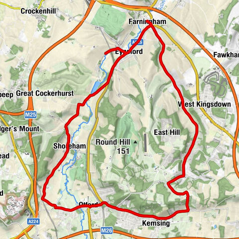 Greenwich - London - St Martin, Eynsford - Farningham