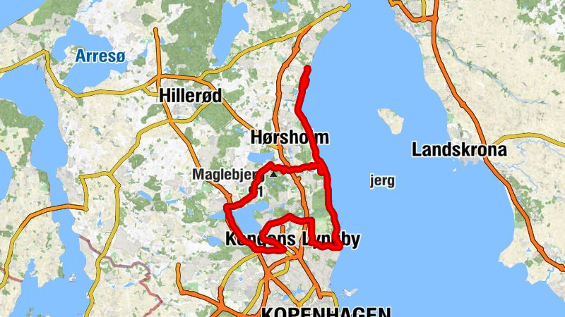 Strandvejskirken - Høsterkøb Kirke - Jægerbakke (Sneglebjerg) - Humlebæk