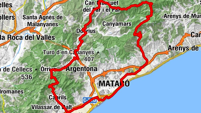 Restaurant Can Raimí - Sant Iscle i Santa Victòria - Turó d'en Palletes - Coll Pallarès