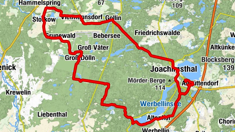 Altenhof - Stallberg - Dorfkirche Storkow - Joachimsthal