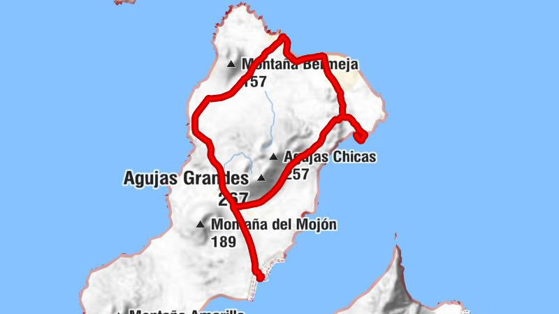 Caleta del Sebo - Pedro Barba - las Piconas - Llano de la Baja del Ganado