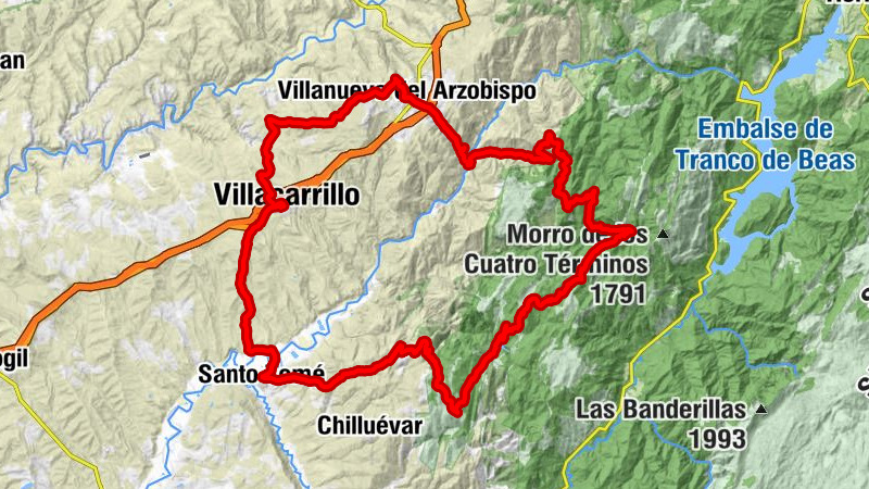 Antigua Estacion de tren - Collado de la Tablilla - Casa Forestal-Refugio La Parra - Iglesia de la Asunción