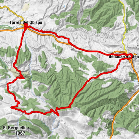 Benabarre / Benavarri - Rocalliza - Juseu - Torres del Obispo