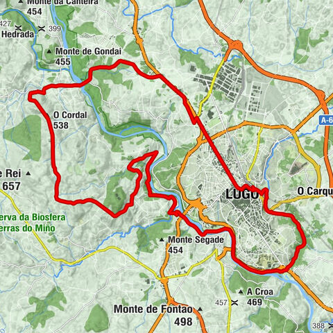 Lugo - Capela de San Roque de Riazón - O Cordal - Igrexa de Santa María Madalena de Adai