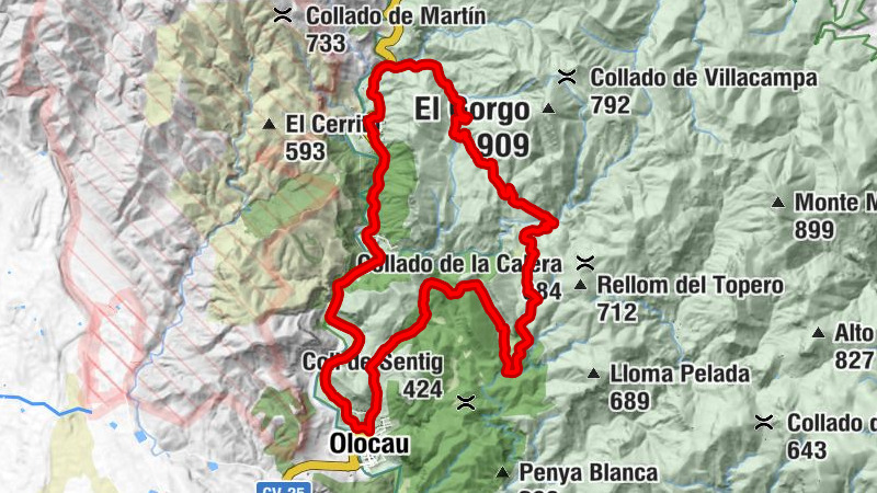 Olocau - Canyarissos - Marines Viejo - Pozo del Esparto