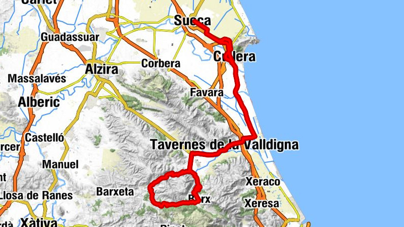 Sueca - New Sala - Coll de la Visteta