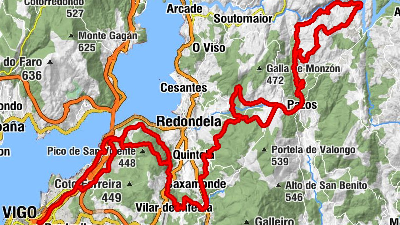 Vigo - Coto da Casa Vella - Coto do Corno - Santiago de Vigo