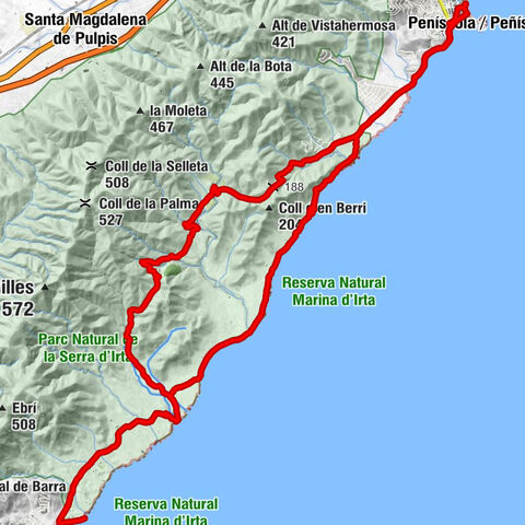 Peníscola / Peñíscola - Urbanització Font Nova - Restaurant Terra d'Irta - Cova dels Coloms