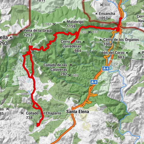 Santa Elena - Collado de los Tubos - Salto de Navalquejigo - Puerto Arenas