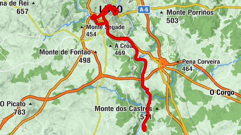 Lugo - A Ponte - Igrexa das Saamasas