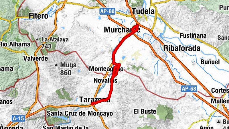Tudela - Cruz del Pilar de las Almas - El Caminito - Santuario de la Virgen del Río