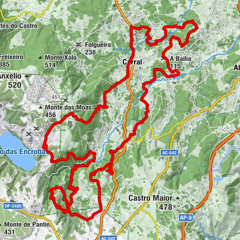 Igrexa de San Pedro de Quembre - Igrexa de San Román das Encrobas - Monte da Arca Aberta - A Eirexa