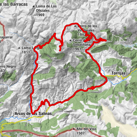 Arcos de las Salinas - Pico del Buitre - Picón del Buitre - Las Carreteras