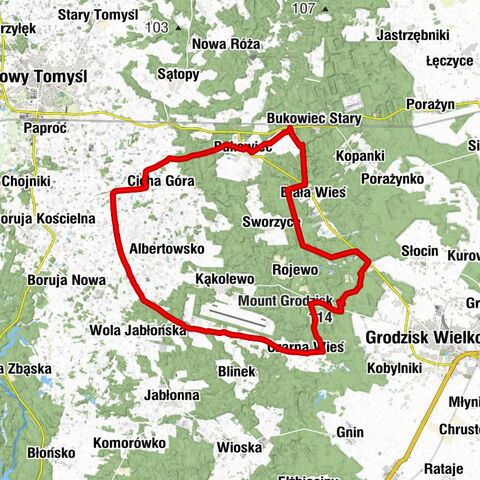 powiat nowotomyski - Bukowiec - Mount Grodzisk - powiat grodziski