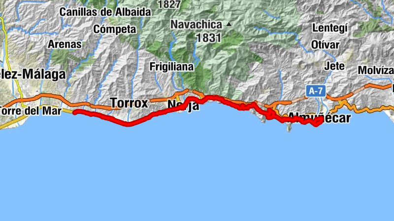 Almuñécar - Cerro Gordo - Ermita de Nuestra Señora de las Angustias - Santiago El Mayor