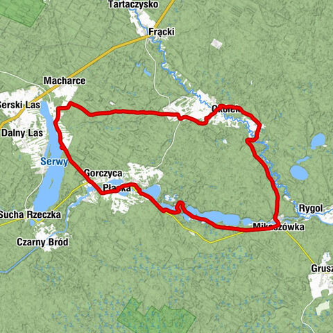 Płaska - Bar Bike - Kaplica - Mołowiste