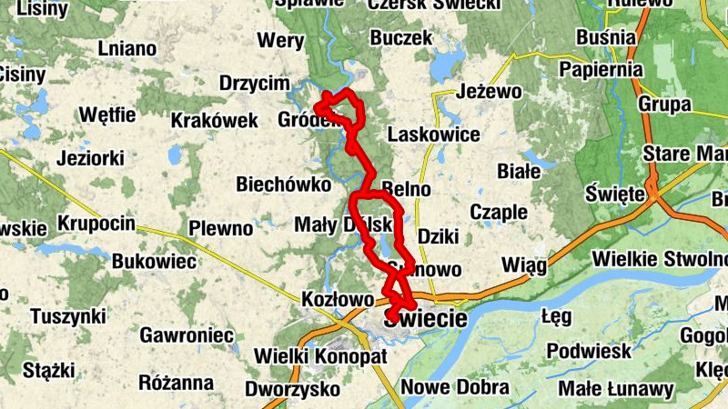 Świecie - Sulnówko - Bedlenki - Leosia