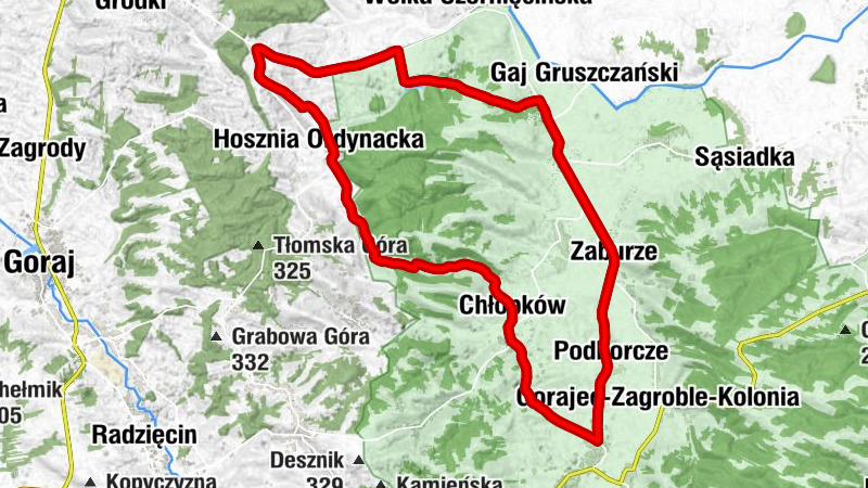 Podborcze - Kościół pw. Najświętszego Serca Pana Jezusa w Gilowie - Kościół pw. Wniebowzięcia Najświętszej Maryi Panny w Gorajcu-Starej Wsi - Gorajec-Stara Wieś