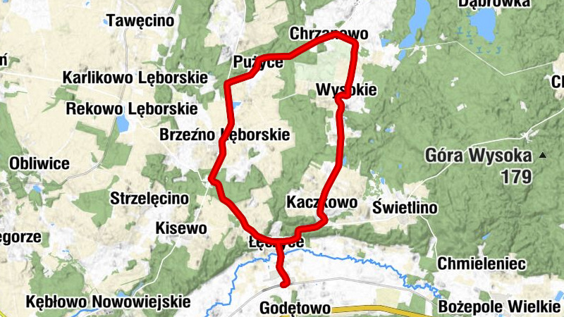 Godętowo - Łęczyce - Kościół pw. Świętego Antoniego Padewskiego - Brzeźno Lęborskie