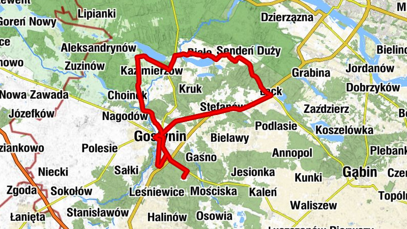 Zalesie - Gostynin - Kościół parafialny pw. Matki Bożej Różańcowej - Kościół filialny pw. Matki Bożej Częstochowskiej