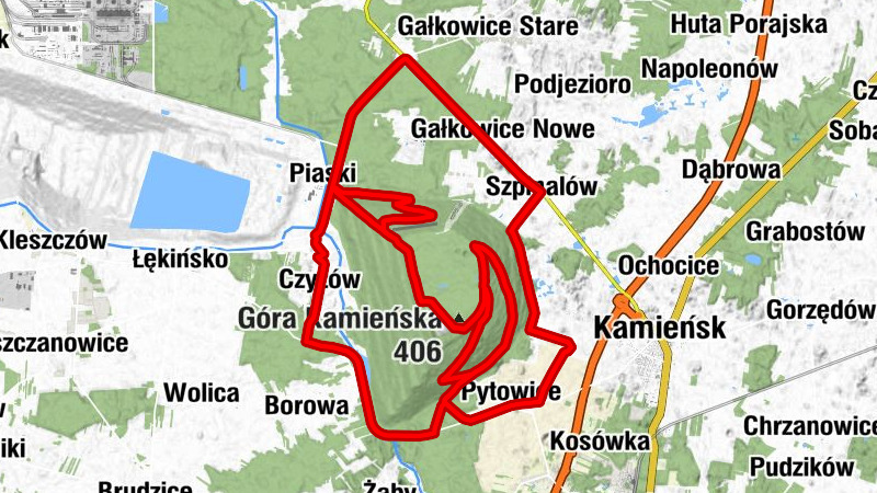 Kalisko - Piaski - Czyżów - Huta Brudzka
