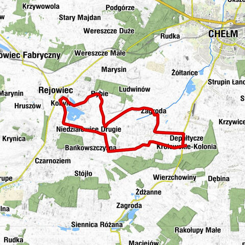 Depułtycze Królewskie-Kolonia - Dwór - Kościół pw. Wszystkich Świętych w Nowych Depułtyczach - Rejowiec