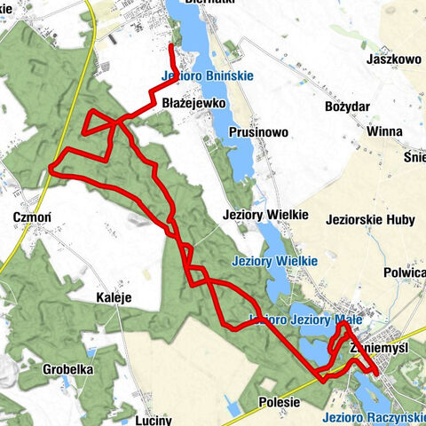 Błażejewo - Kościół pw. św. Wawrzyńca - Zaniemyśl - Kościół pw. Niepokalanego Serca NMP