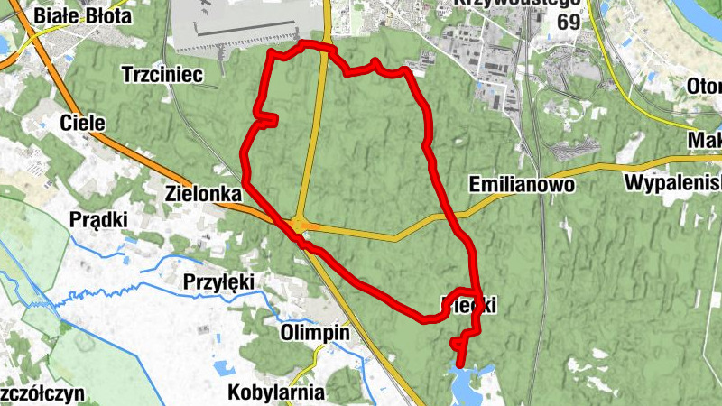 powiat bydgoski - Piecki - Bydgoszcz - Stryszek