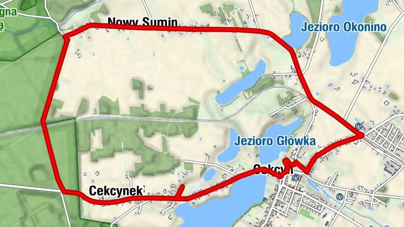 powiat tucholski - Cekcynek - Nowy Sumin - Cis