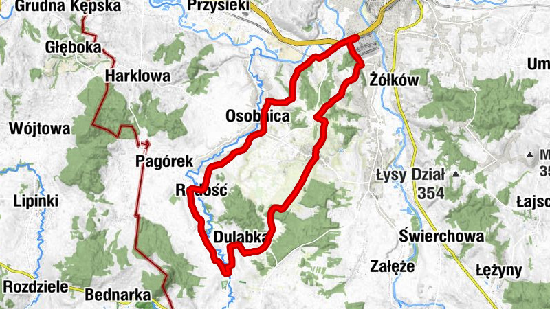 Jasło - Berdechów - Łazy Dębowieckie - Jasło Niegłowice