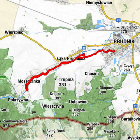 Prudnik - Kościół parafialny pw. Matki Boskiej Częstochowskiej - Kaplica - Kościół parafialny pw. Podwyższenia Świętego Krzyża