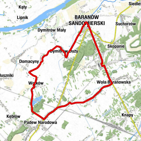 Nad Wisłoką - Kościół pw. Ścięcia Świętego Jana Chrzciciela - Kościół pw. Przemienienia Pańskiego - Szubienica