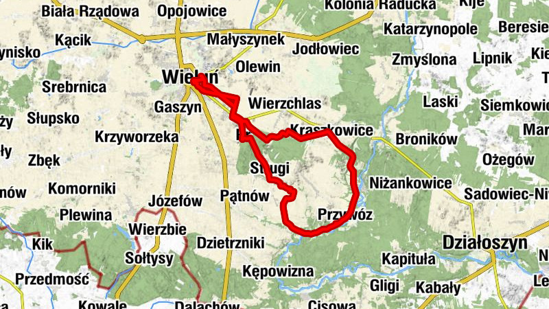 Wieluń - Kościół pw. Świętego Wojciecha - Dom Przyjęć Okolicznościowych - Osiedle Stodolniana