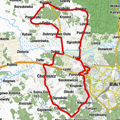 Fasty - Cerkiew pw. Podwyższenia Krzyża Świętego - Kościół pw. Miłosierdzia Bożego - Porosły-Kolonia