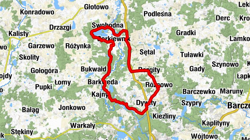Różnowo - Rozgity - Spręcowo - Kościół pw. Świętej Katarzyny