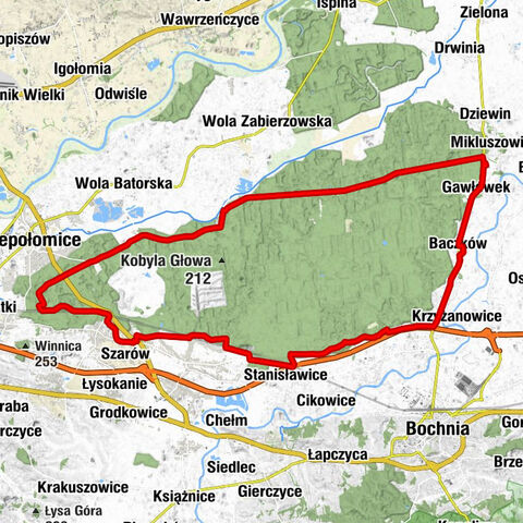 Podlesie - Na Parcelach - Niepołomice - Damienice
