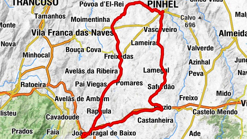 Pala - Valbom - Pinhel - Guarda
