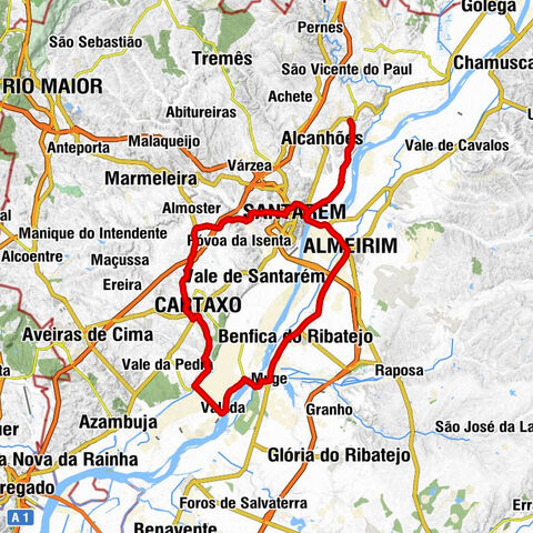 Vale de Figueira - Santarém - Cartaxo - Igreja de Santa Cruz