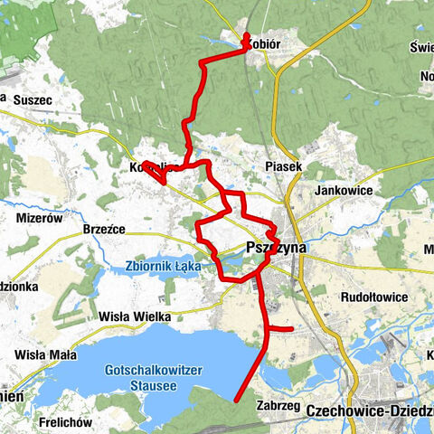 Kobiór - Kościół Ewangelicko-Augsburski - Kościół pw. Najświętszej Maryi Panny Królowej Polski w Kobielicach - Radostowice
