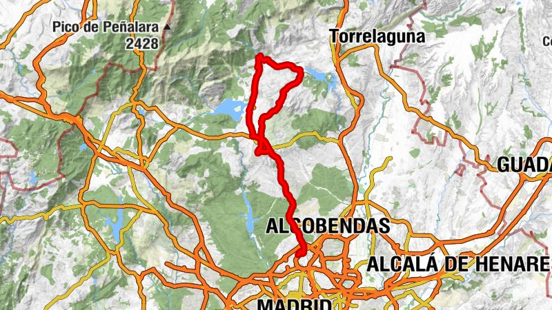 Montecarmelo - Madrid - San Sebastián de los Reyes - Alto del Mojón