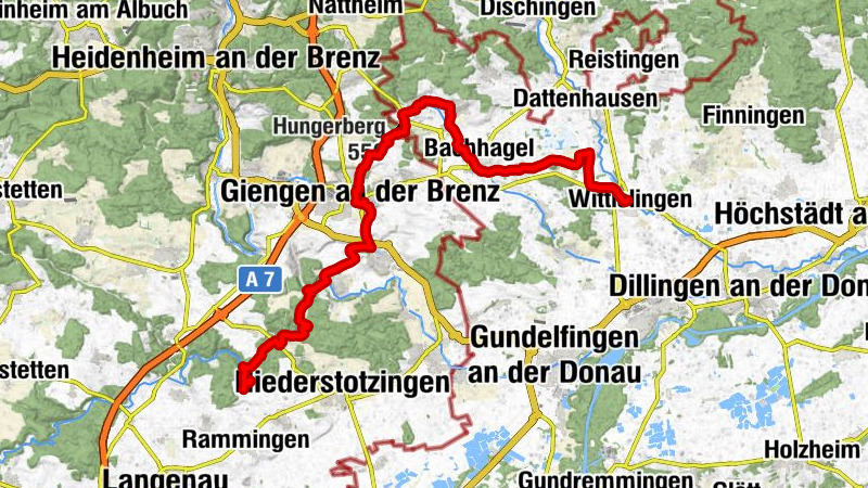 Gasthaus zum Schlößle - Spitalkirche - Sieben Kapellen - Wegkapelle von Frank Lattke - Wittislingen