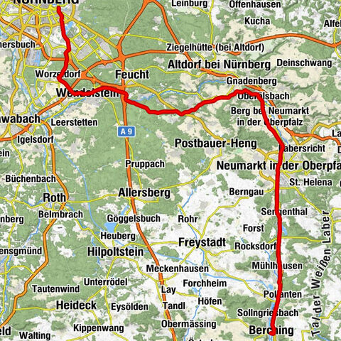 Berching - St. Lorenz - Sportheim - Nürnberg