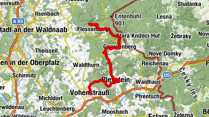 Vohenstrauß - Kopfstein - Brückelberg - Cafe Restaurant Gaisweiher