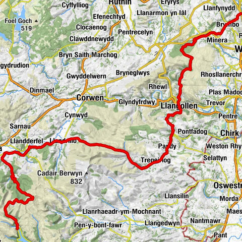 Llangywer - Pen Y Boncyn Trefeilw - Foel Cedig - Abermorddu