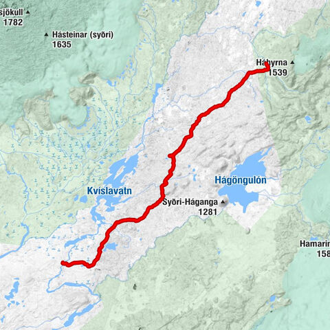 Nýidalur - Kistualda - Versalir