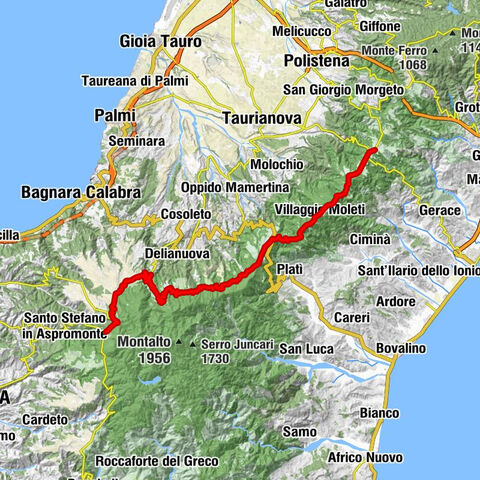 Ciminà - Passo Cancello - Madonna dellabsalute - Santo Stefano in Aspromonte