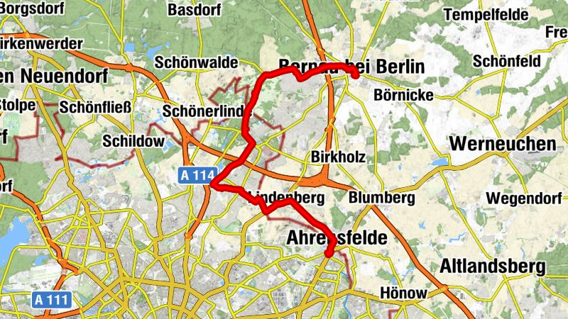 Ahrensfelde - Teichberg - St. Georgen Kapelle - Stadtkern