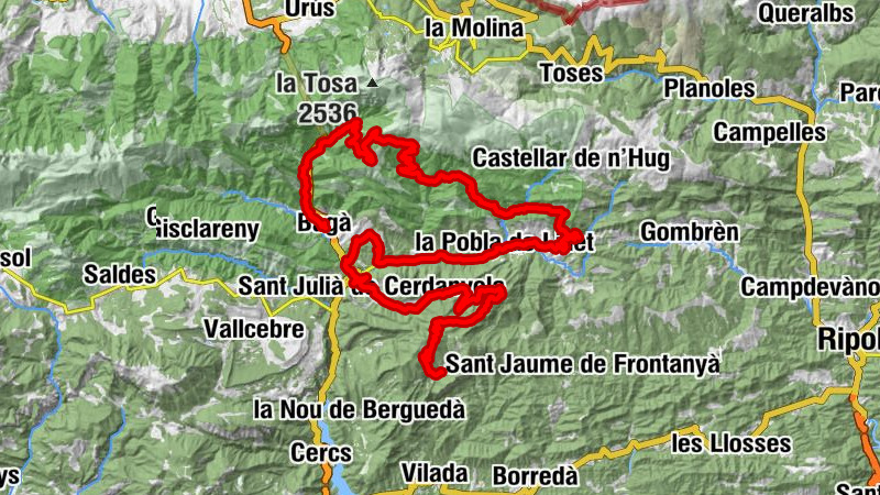 Refugi La Clusa - Sant Romà de la Clusa - Coll de Sant Miquel - Bagà