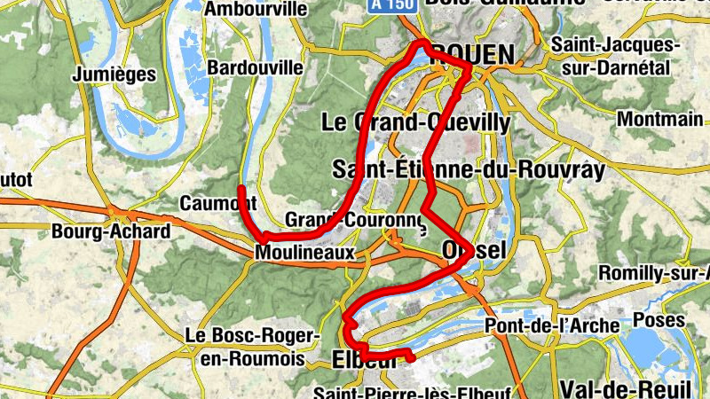 Elbeuf - Église Saint-Aubin - Église Saint-Sever - La Bouille